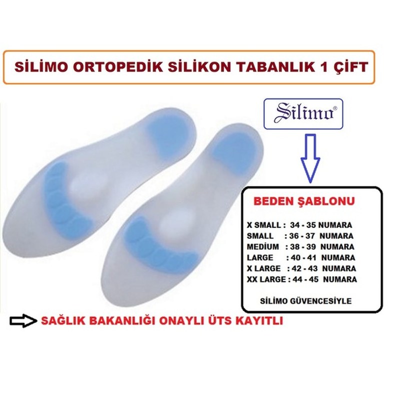 Silikon Ortopedik Tüm Ayak Tabanlık 1