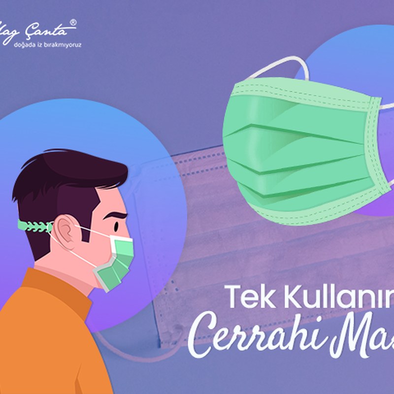 Tek Kullanımlık 3 Katlı Cerrahi Maske 50li 1