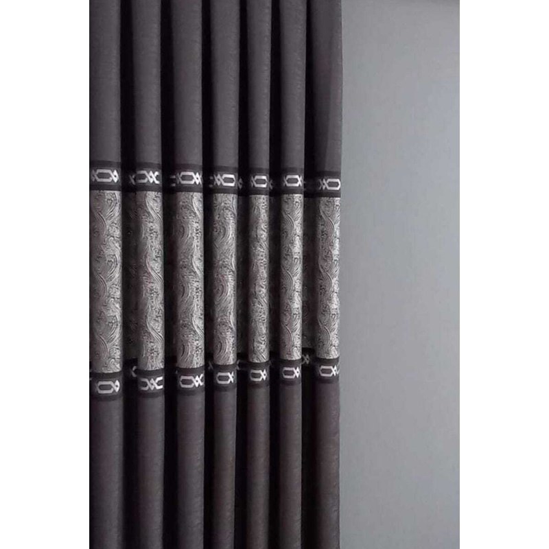 Polyester Fon Perde 140x260cm Gri 3