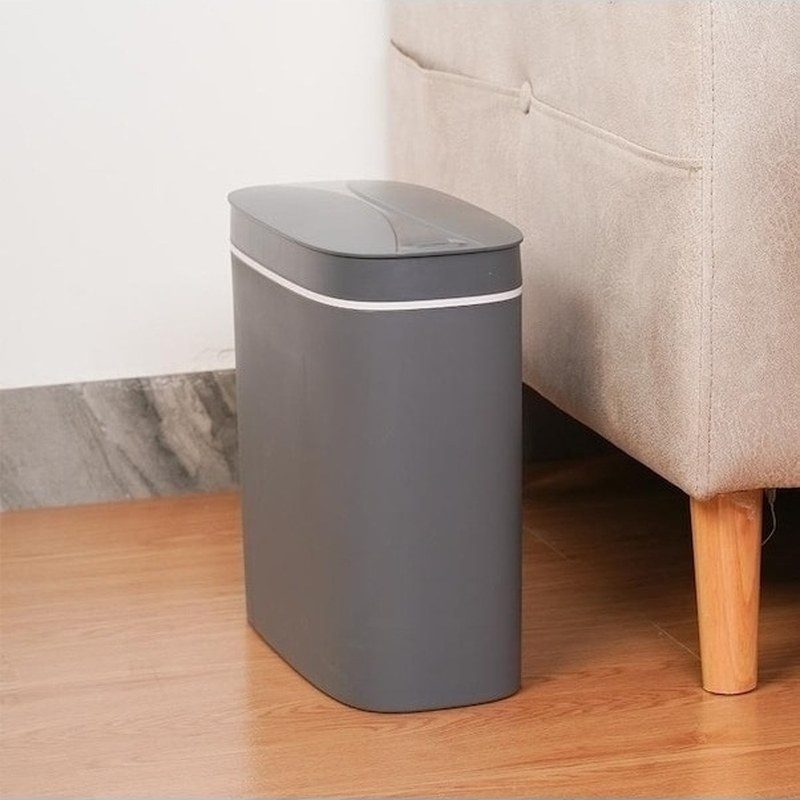 Akıllı Sensörlü Çöp Kovası 50L Gri 1