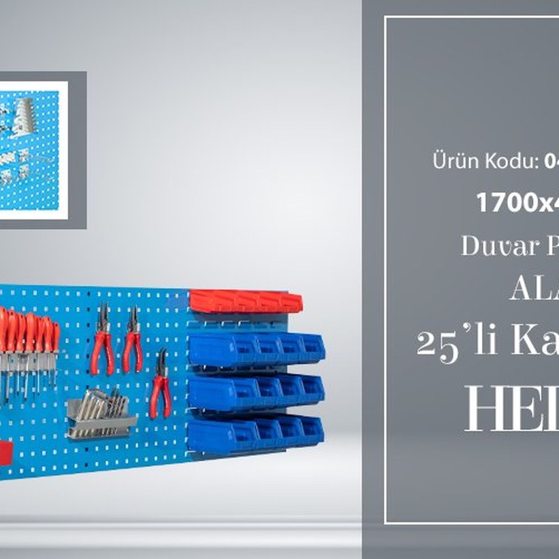 Metal + Ahşap Duvar Kancası Askı Seti 5li 1