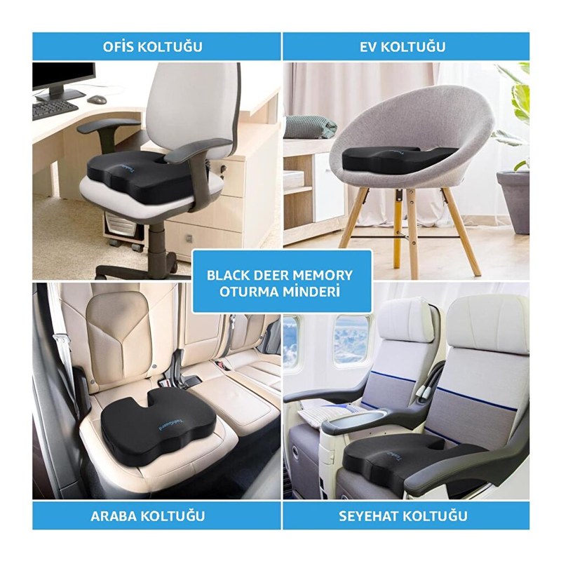 Memory Foam Oturma Minderi Coccyx 3