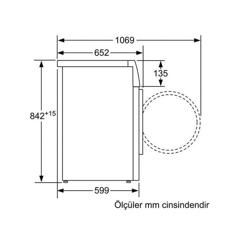 Bosch A++ 6 kg Çamaşır Makinesi Beyaz 2