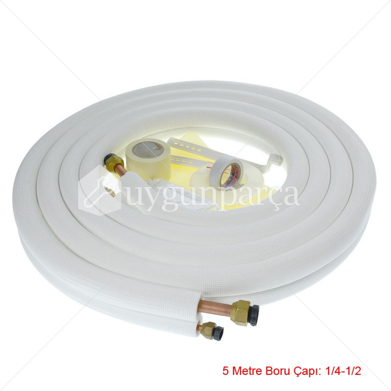 Bakır Klima Boru Seti 1/4-1/2 5m 2